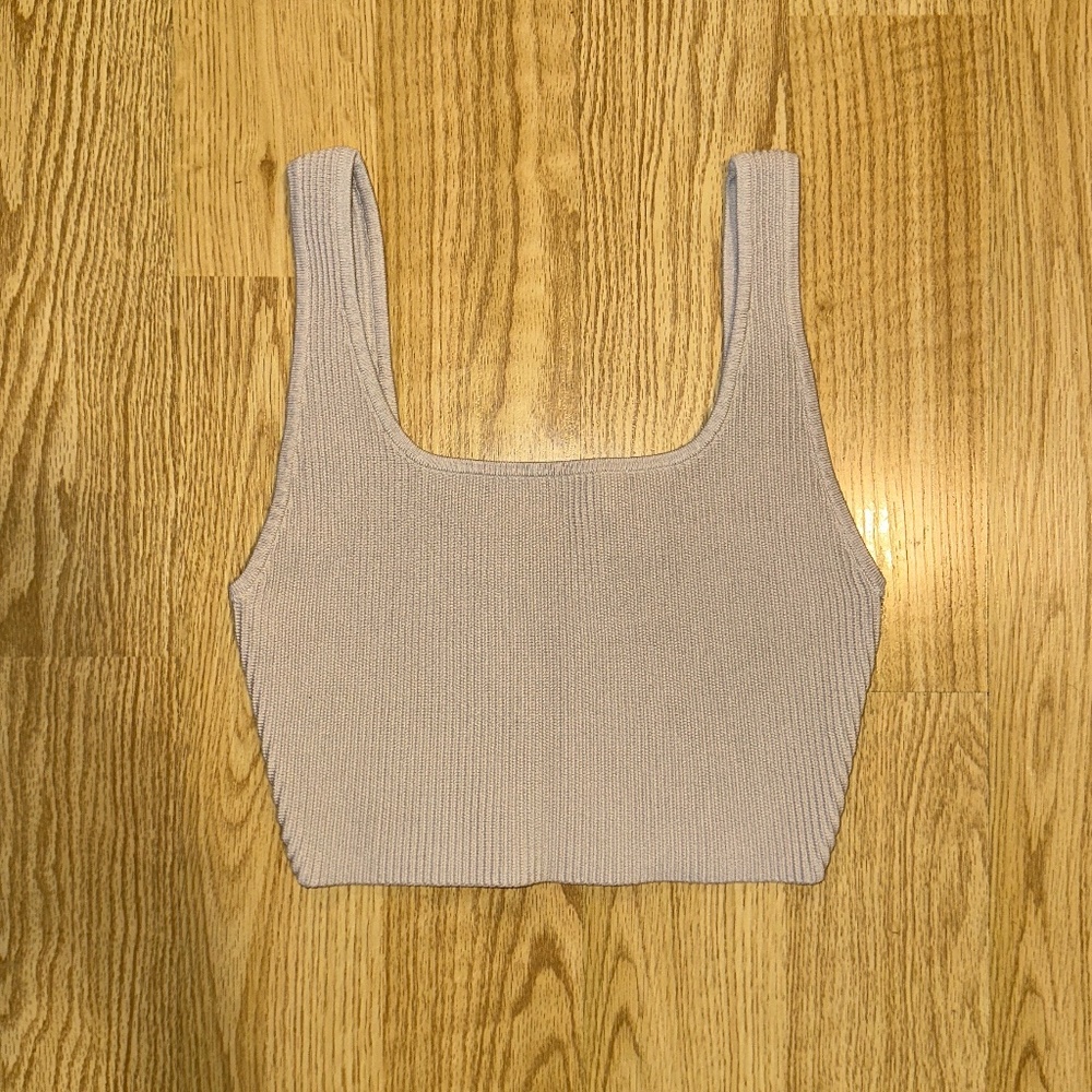 Aritzia - Size Small - Sculpt Knit Squareneck Cropped Tank
